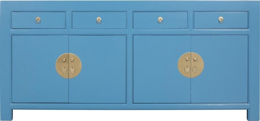 Fine Asianliving Chinese Dressoir Hemelsblauw Orientique Collectie B180xD40xH85cm Chinese Meubels Oosterse Kast