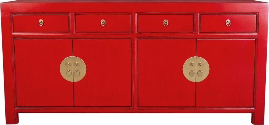 Fine Asianliving Chinese Dressoir Lucky Rood Orientique Collection B180xD40xH85cm Chinese Meubels Oosterse Kast