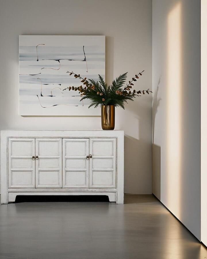 Fine Asianliving Chinese Dressoir Wit High Gloss B145xD40xH89cm Chinese Meubels Oosterse Kast - Foto 2