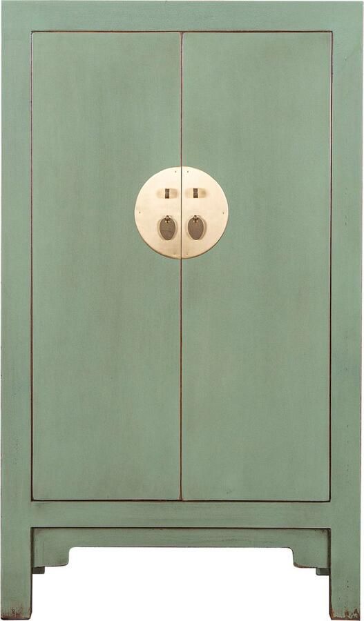 Fine Asianliving Chinese Kast Ash Groen Orientique Collection B70xD40xH120cm Chinese Meubels Oosterse Kast