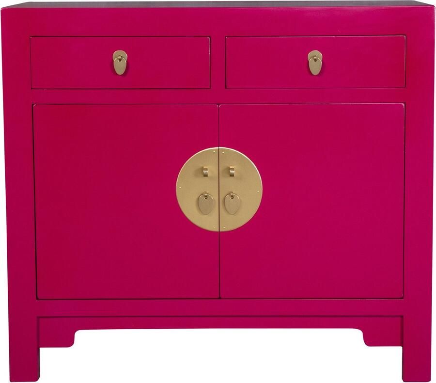 Fine Asianliving Chinese Kast Fuschia Royale Orientique Collection B90xD40xH80cm Chinese Meubels Oosterse Kast
