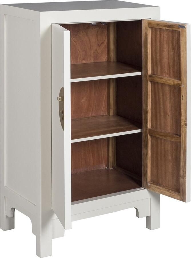 Fine Asianliving Chinese Kast Moonshine Greige Orientique Collectie B70xD40xH120cm Chinese Meubels Oosterse Kast