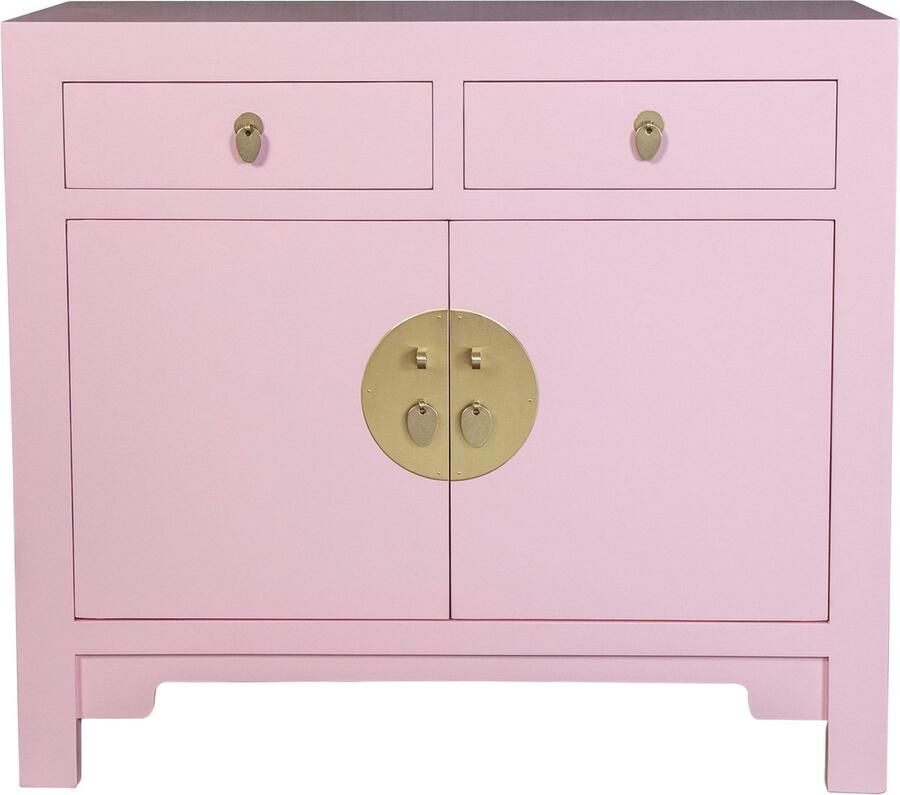 Fine Asianliving Chinese Kast Roze Pearl Pink Orientique Collectie B90xD40xH80cm Chinese Meubels Oosterse Kast - Foto 2