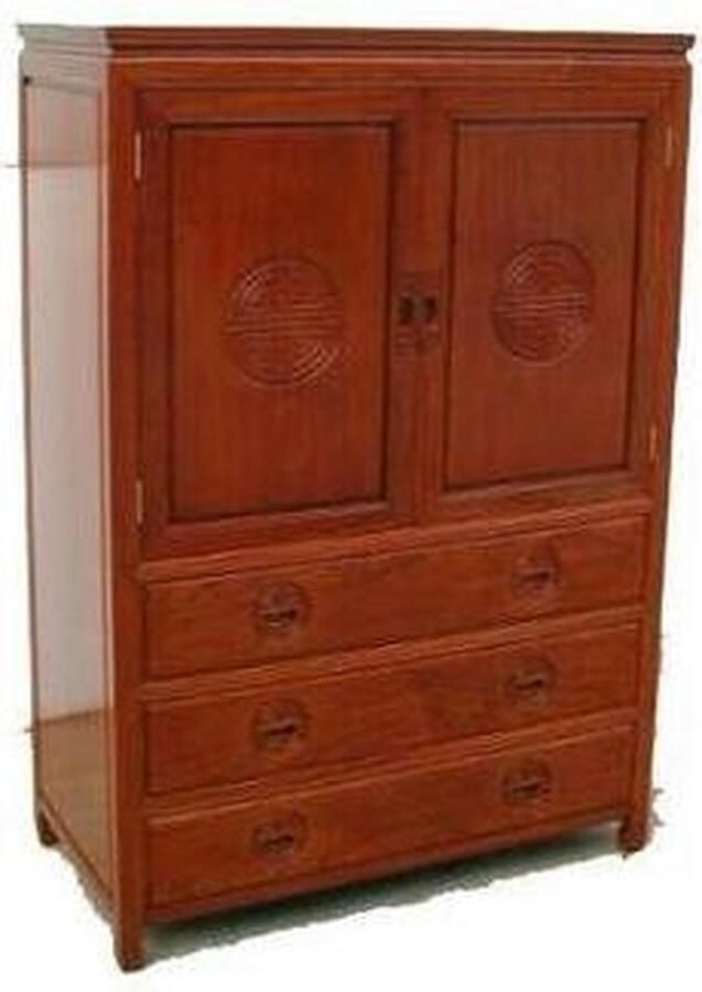 Fine Asianliving Chinese Kast Rozenhout Rosewood Lang Leven B106xD60xH131cm Chinese Meubels Oosterse Kast