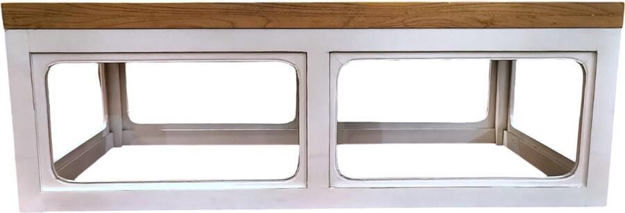 Fine Asianliving Chinese Salontafel Massief Hout Wit B130xD65xH45cm