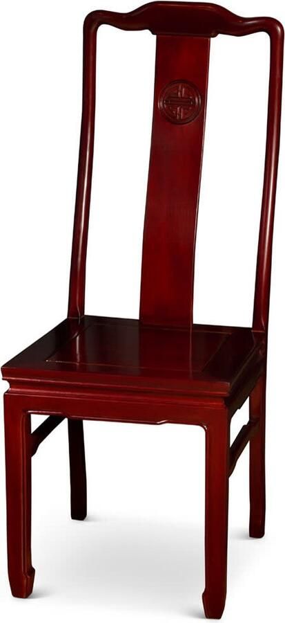 Fine Asianliving Chinese Stoel Rosewood Longevity Symbool Dark Cherry Chinese Meubels Oosterse Kast