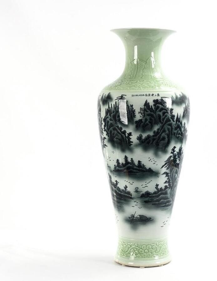 Fine Asianliving Chinese Vaas Staand D40xH100cm