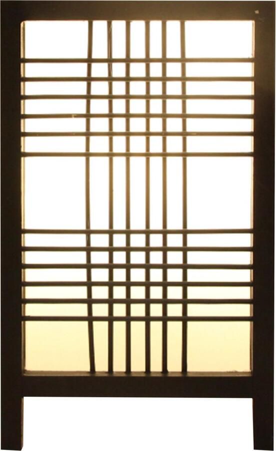 Fine Asianliving Japanse Lamp Shoji Zwart Ishikari B15xD15xH25cm