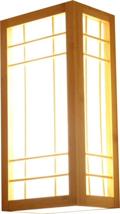 Fine Asianliving Japanse Wandlamp Shoji Naturel Akita B12xD20xH50cm