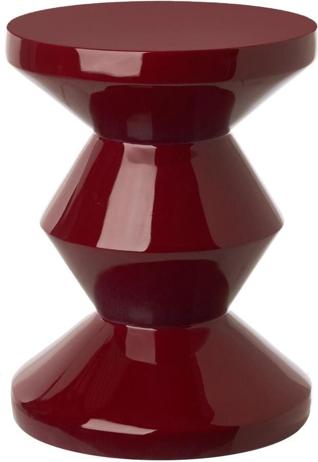 Fine Asianliving Keramische Kruk Rood Handgemaakt Edan D33xH46cm Keramiek Bijzettafel Porselein Stoel Tuinkruk