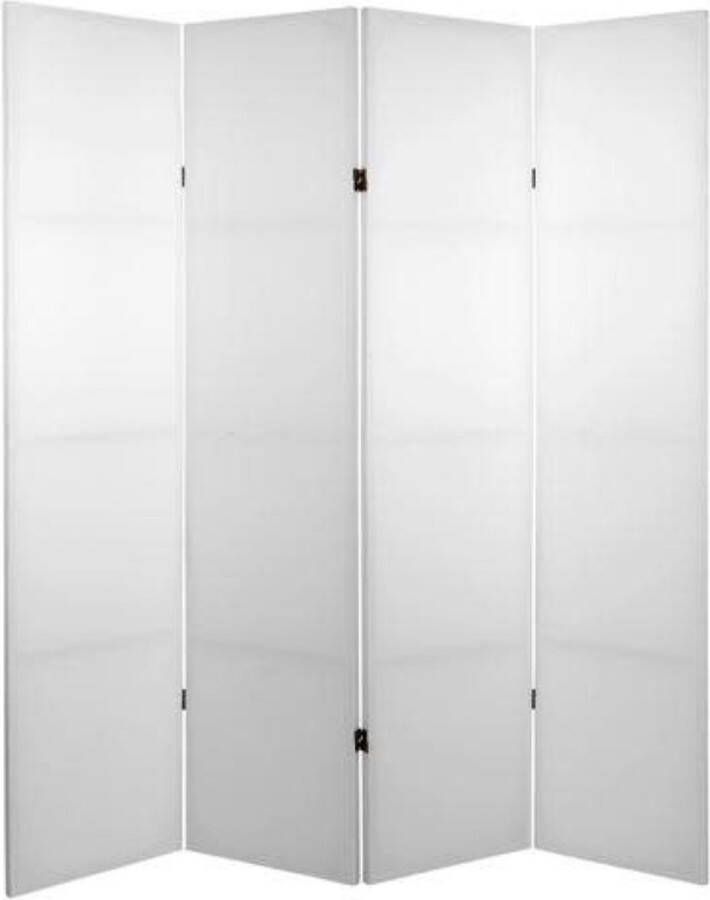 Fine Asianliving Kamerscherm Scheidingswand B160xH180cm 4 Panelen Blanco Wit Do-It-Yourself