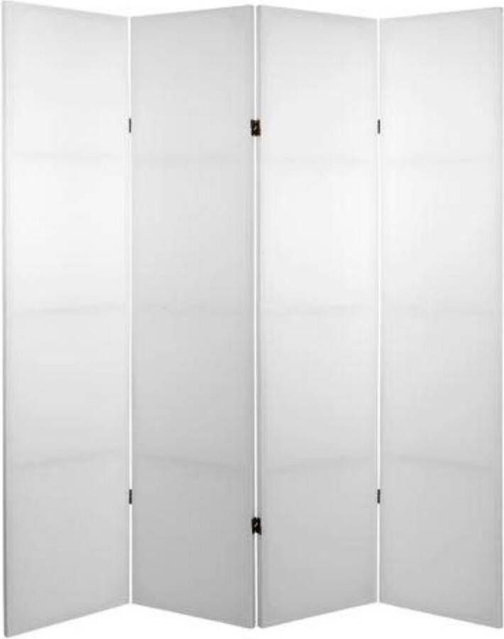 Fine Asianliving Kamerscherm Scheidingswand B160xH180cm 4 Panelen Blanco Wit Do-It-Yourself - Foto 1
