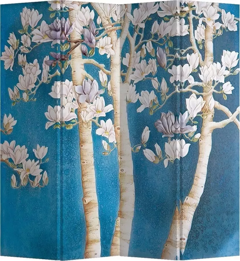 Fine Asianliving Kamerscherm Scheidingswand B160xH180cm 4 Panelen Blossom Trees - Foto 1