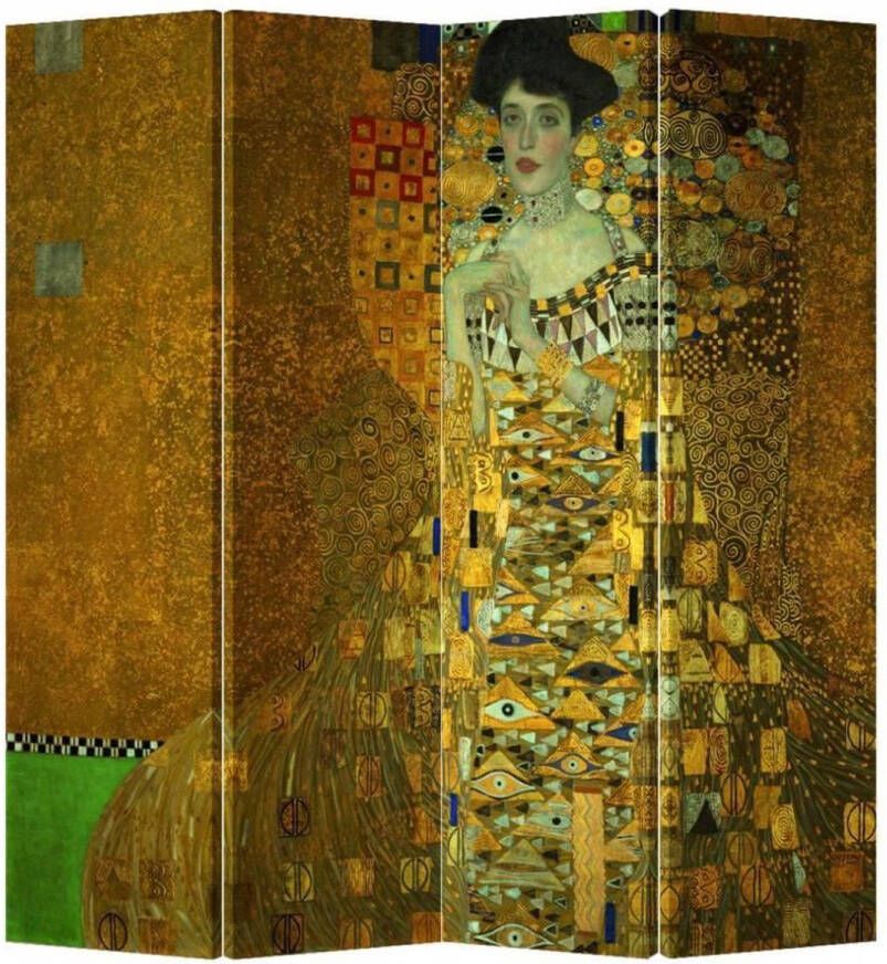 Fine Asianliving Kamerscherm Scheidingswand B160xH180cm 4 Panelen Gustav Klimt Adele Bloch-Bauer Portret - Foto 1