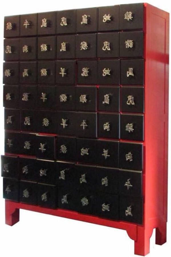 Fine Asianliving Thaise Kast met Aluminium 12 Chinese Tekens Dieren Horoscopen Chinese Meubels Oosterse Kast
