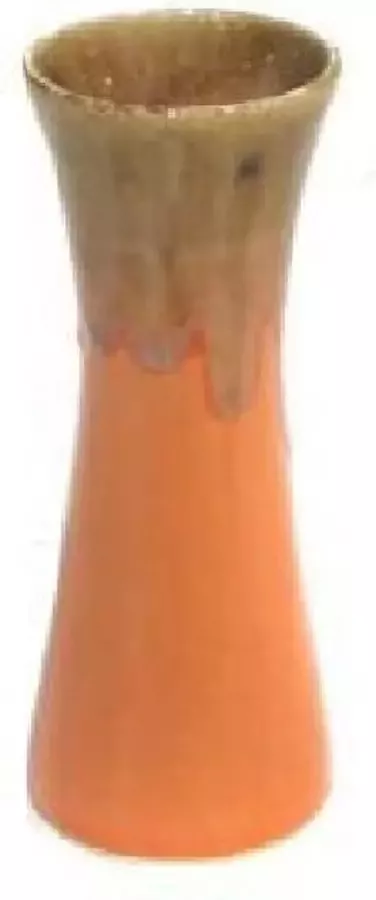 Fine Asianliving Thaise Vaas Oranje 'Year 1950s' Keramiek Groot