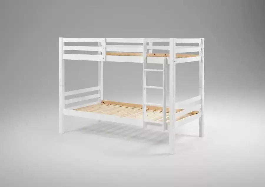 Fineliving stapelbed Marfill in massief grenen: wit