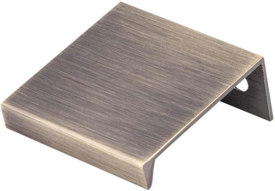 Fingertip Designs Greeplijst – Minimalistisch en Praktisch voor Kasten en Lades Antiek Messing 40 x 40mm