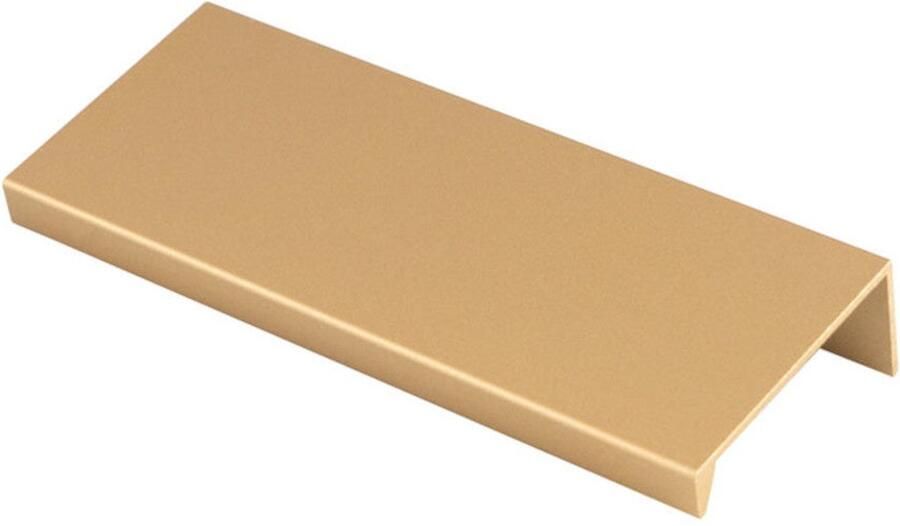 Fingertip Designs Greeplijst – Minimalistisch en Praktisch voor Kasten en Lades Satijn Messing 40 x 100mm