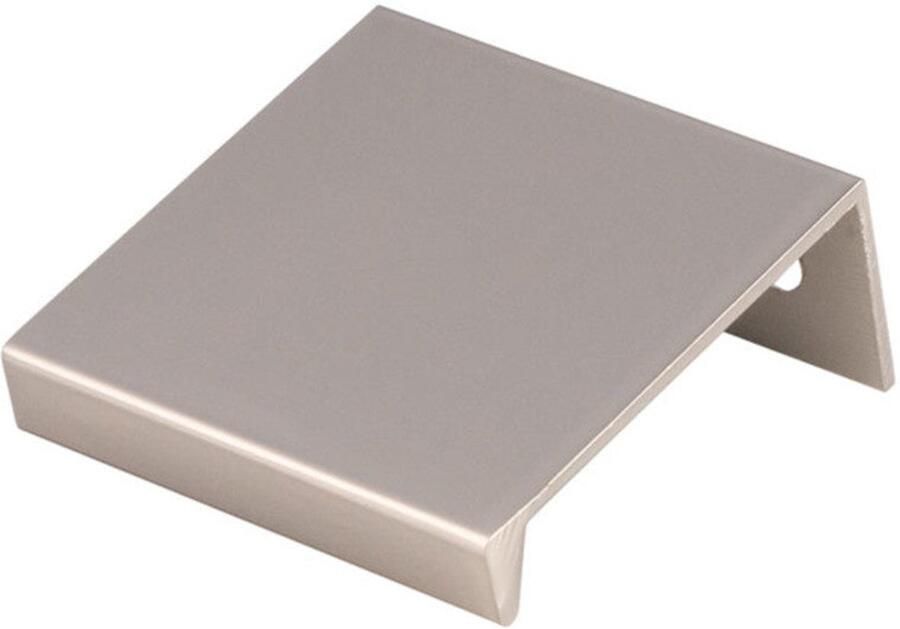 Fingertip Designs Greeplijst – Minimalistisch en Praktisch voor Kasten en Lades Satijn Nikkel 40 x 40mm