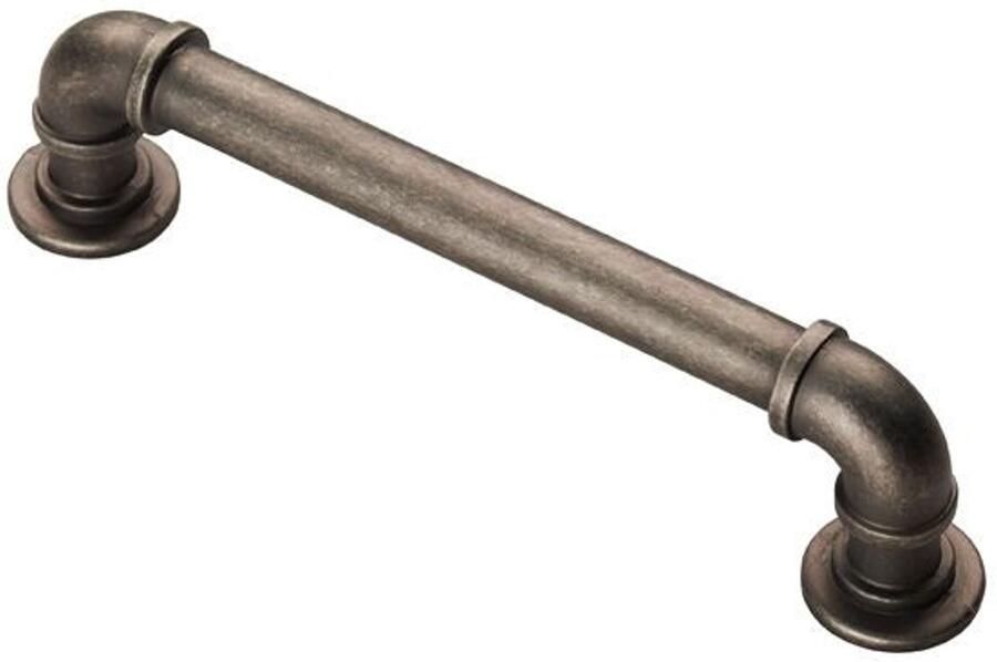 Fingertip Designs Handgreep Industrial Elegance – Pewter of Gepolijst Koper Pewter 128mm