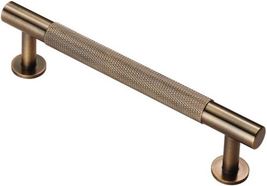 Fingertip Designs Handgreep Knurled – Gekarteld Design Massief Messing Antiek Messing 160mm