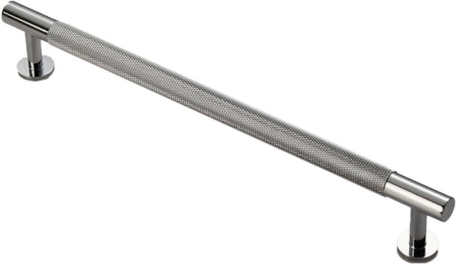 Fingertip Designs Handgreep Knurled – Gekarteld Design Massief Messing Gepolijst Chroom 224mm