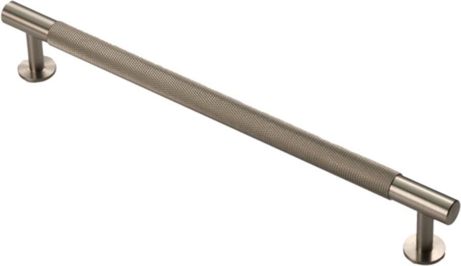 Fingertip Designs Handgreep Knurled – Gekarteld Design Massief Messing Satijn Nikkel 224mm