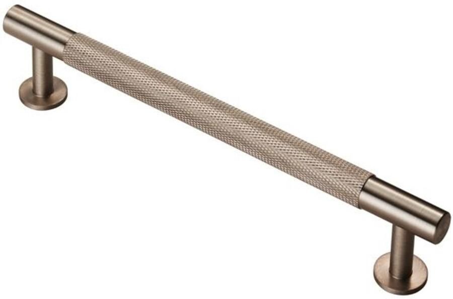 Fingertip Designs Handgreep Knurled – Gekarteld Design Massief Messing Satijn Nikkel 160mm