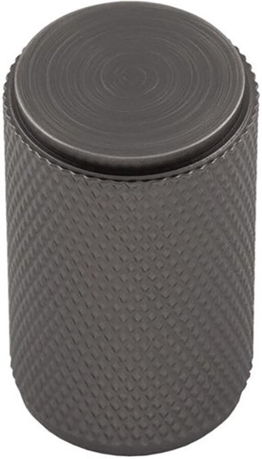 Fingertip Designs Kastknop Knurled 30 mm – Stoere Grip in Compacte Vorm Antraciet