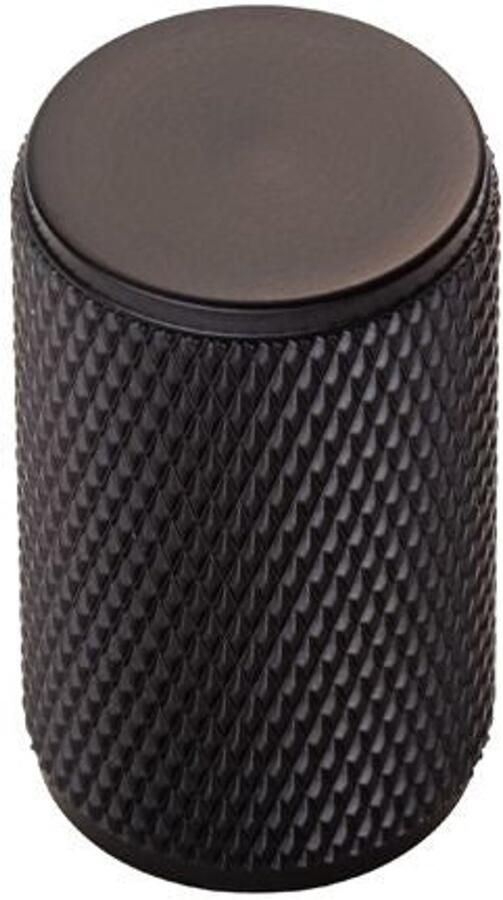 Fingertip Designs Kastknop Knurled 30 mm – Stoere Grip in Compacte Vorm Gepolijst Chroom