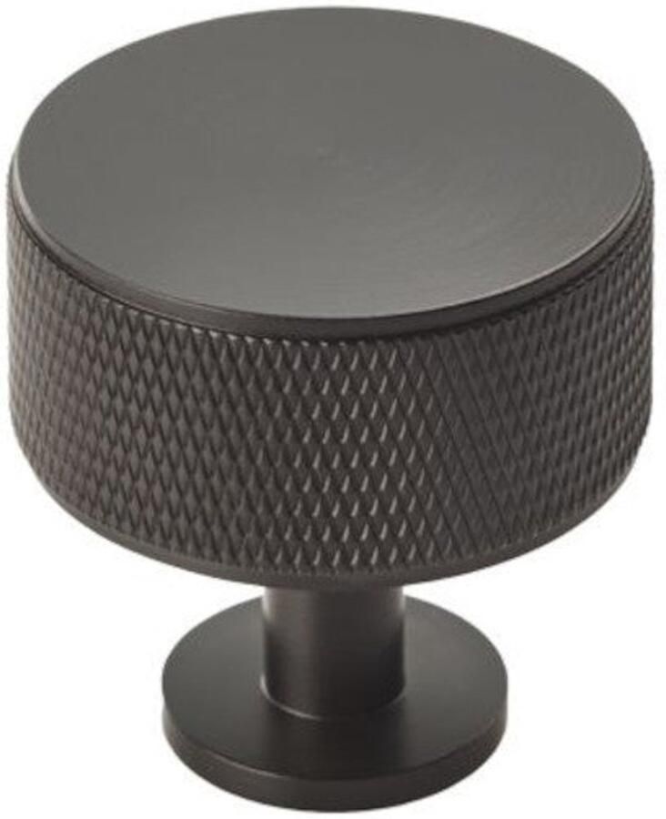 Fingertip Designs Kastknop Knurled – Ronde knop met structuur voor een krachtige uitstraling Antiek Messing