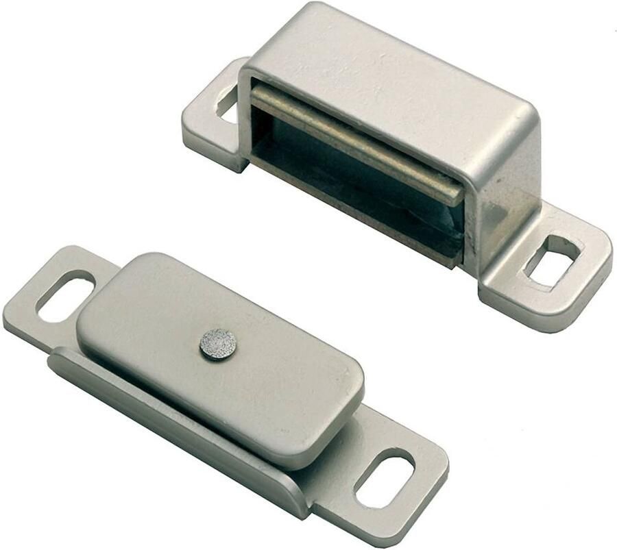 Fingertip Designs Magneetsnapper messing 3 5 kg of 6 kg – krachtig én elegant 6 kg Gepolijst Nikkel