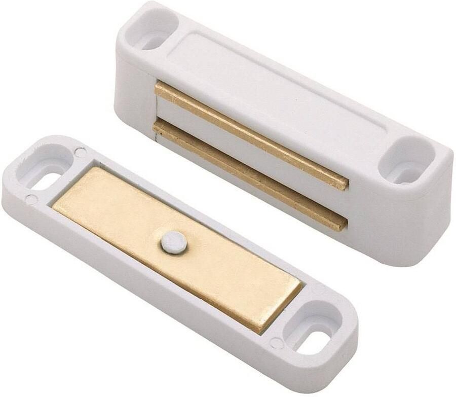 Fingertip Designs Magneetsnapper Wit 56×14×14 mm – Sterke Magneetsluiting voor Meubeldeuren