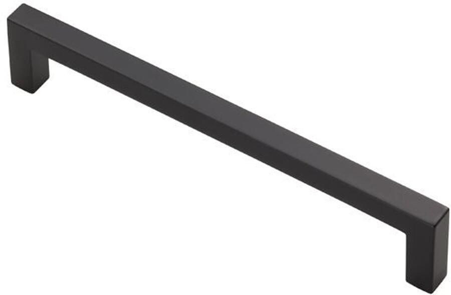 Fingertip Designs Meubelgreep Block – moderne metalen handgreep in strak design Zwart 160mm