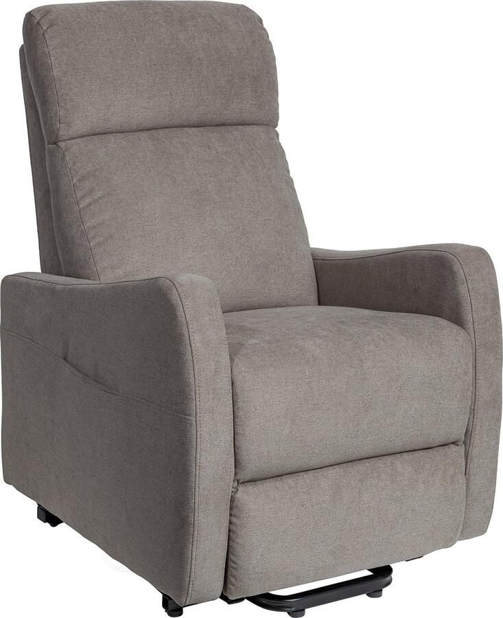 Finlandic Elektrische sta-op en relax stoel gebruiksklaar afgeleverd verrijdbaar 2-motorig taupe F-102