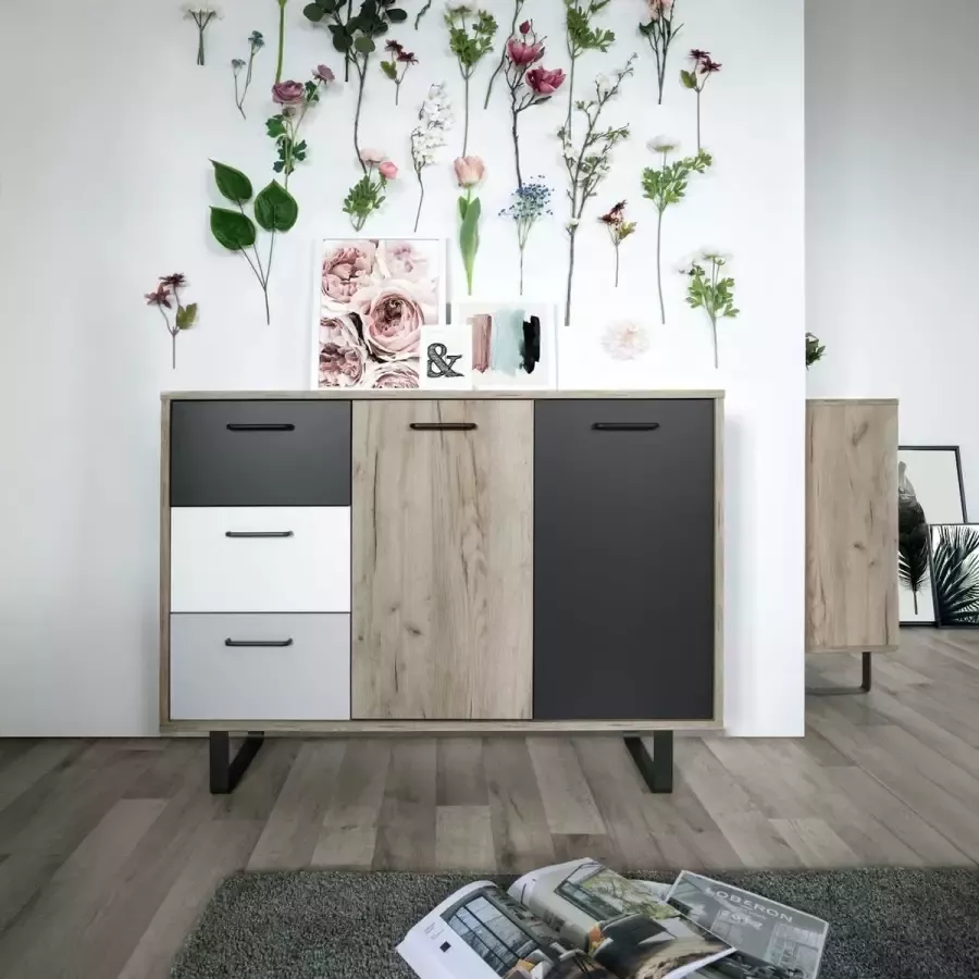 Finori Commode Grijs 118x35x86 cm