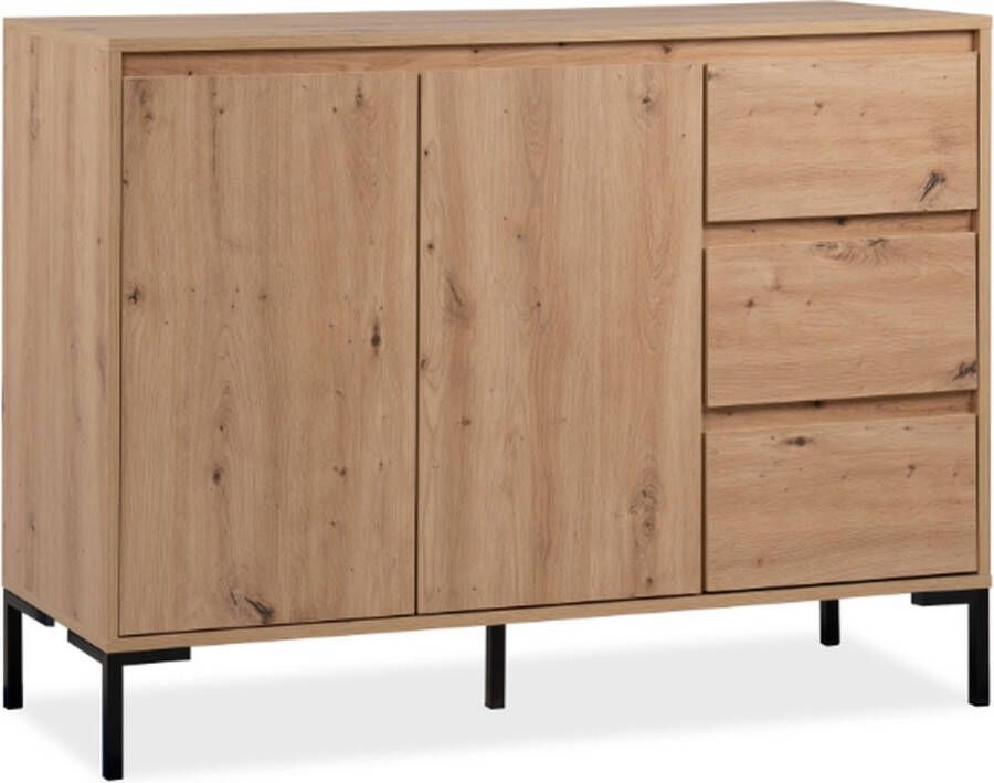 Trendmeubel Dressoir Korina 120 cm-artisanale eik