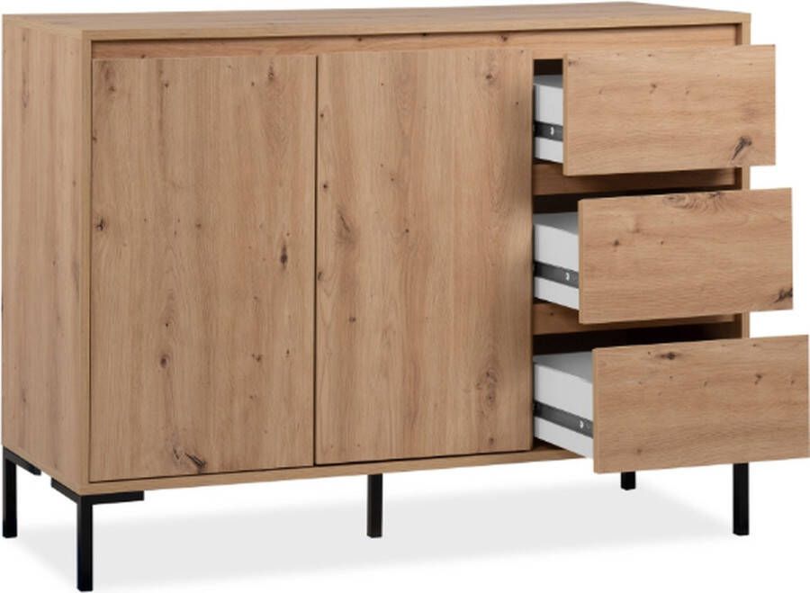 Trendmeubel Dressoir Korina 120 cm-artisanale eik - Foto 3