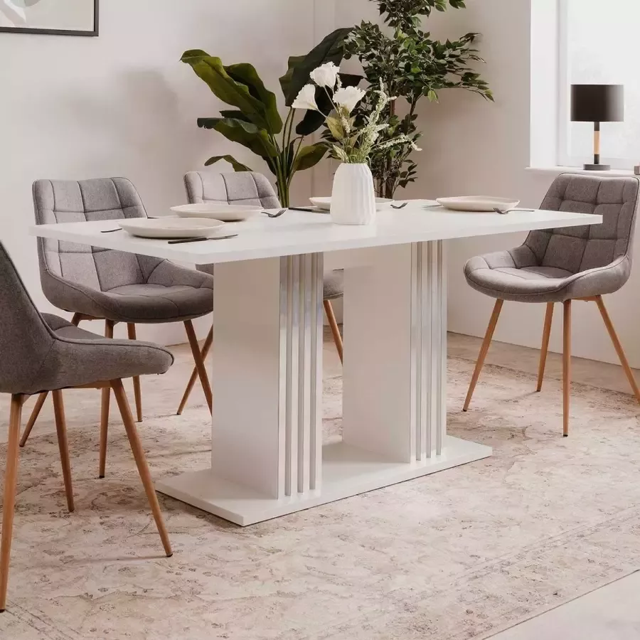 Finori Eettafel Nischa 138x80 wit