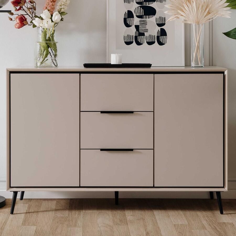 Finori Dressoir Beige 135x38x90 cm