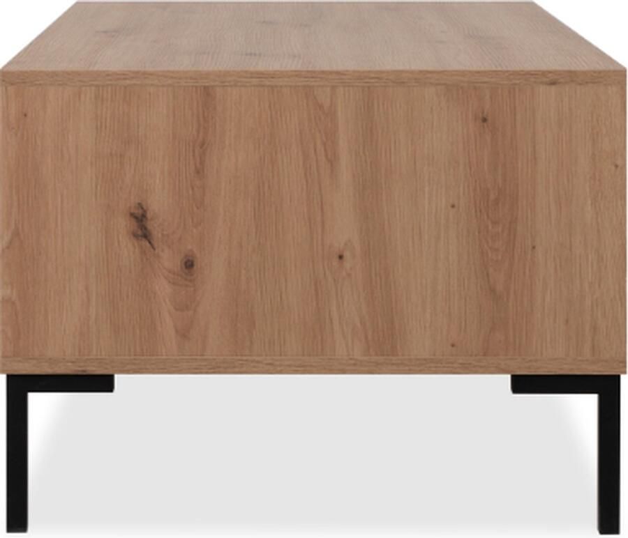 Finori EMOB Salontafel Korina-artisanale eik Rechthoekige salontafels Bruin MDF; Metaal; Spaanplaat Rechthoekige salontafels Op voorraad