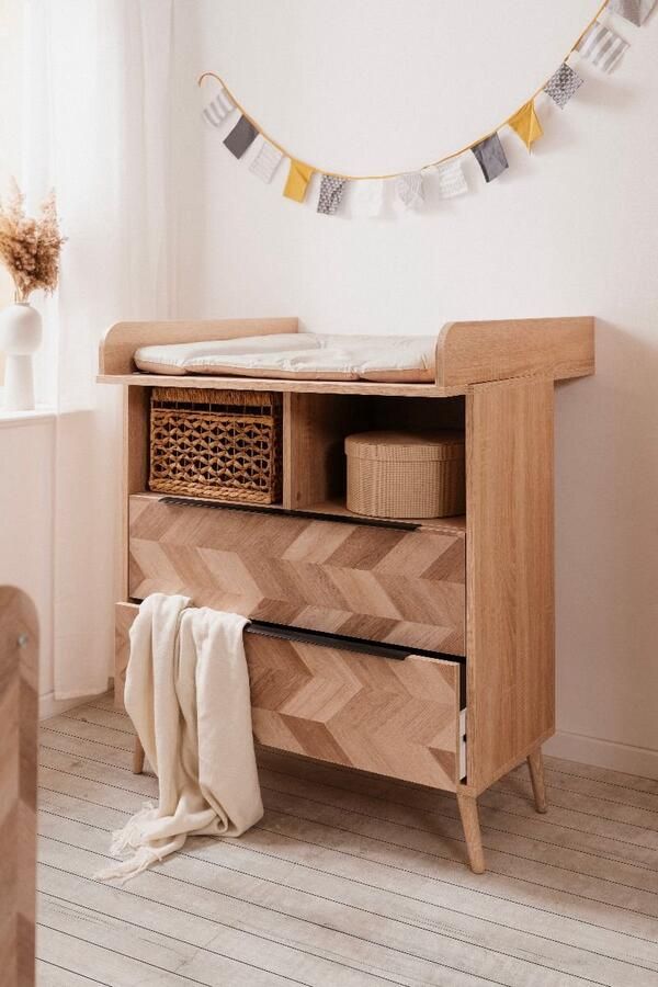 Finori Malmo Commode inclusief Opzet Voorzien van 2 lades en 2 open opbergvakken