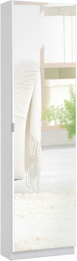 Finori Schoenenkast Zuma met spiegeldeur wit - Foto 2