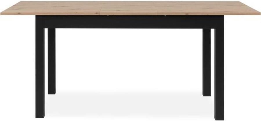 Merkloos Uitschuifbare tafel Coburg + 1 verlenging 40 cm industriële stijl Chene Artisan noir- 10 mensen L 137-177 x H 76 5 - Foto 2