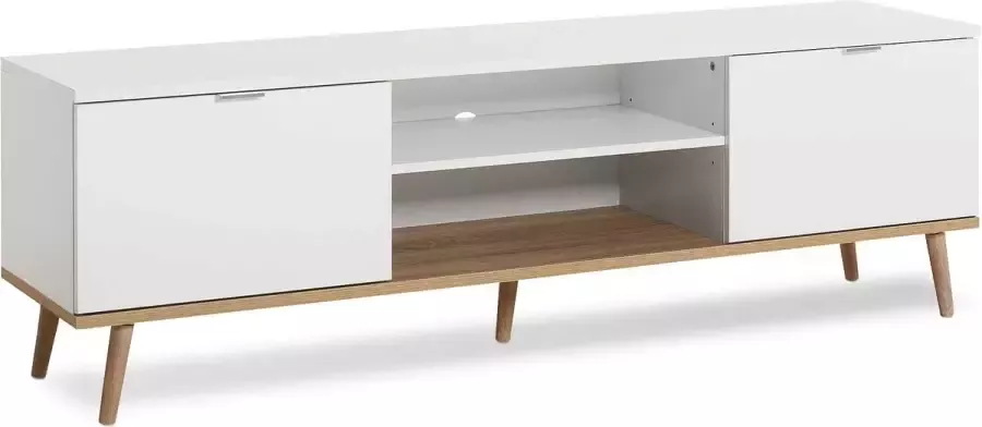 Cstore GÖTEBORG Scandinavische witte tv-meubel L 160 cm - Foto 3