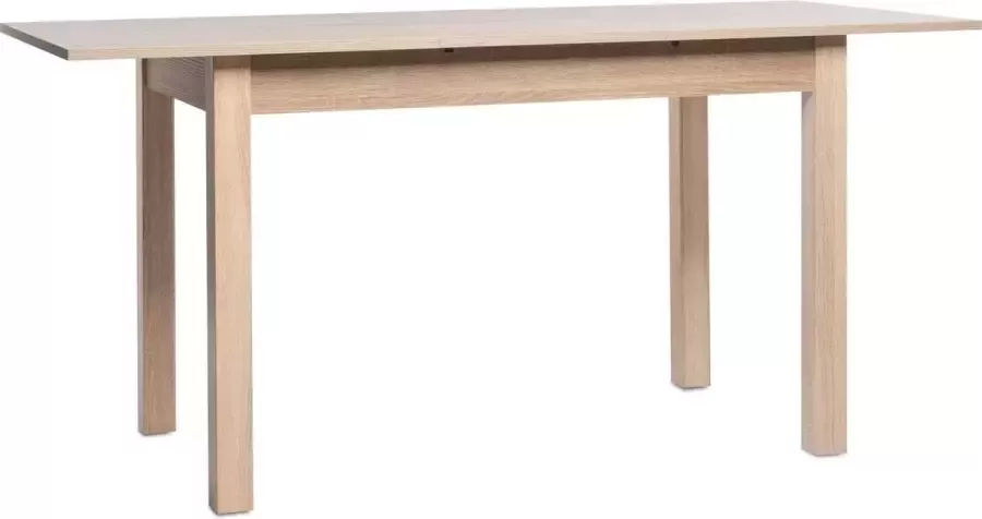 Merkloos Coburg uitschuifbare tafel Sonoma eiken decor 40 cm verlenging L120 160 x H76 5 x D70 cm