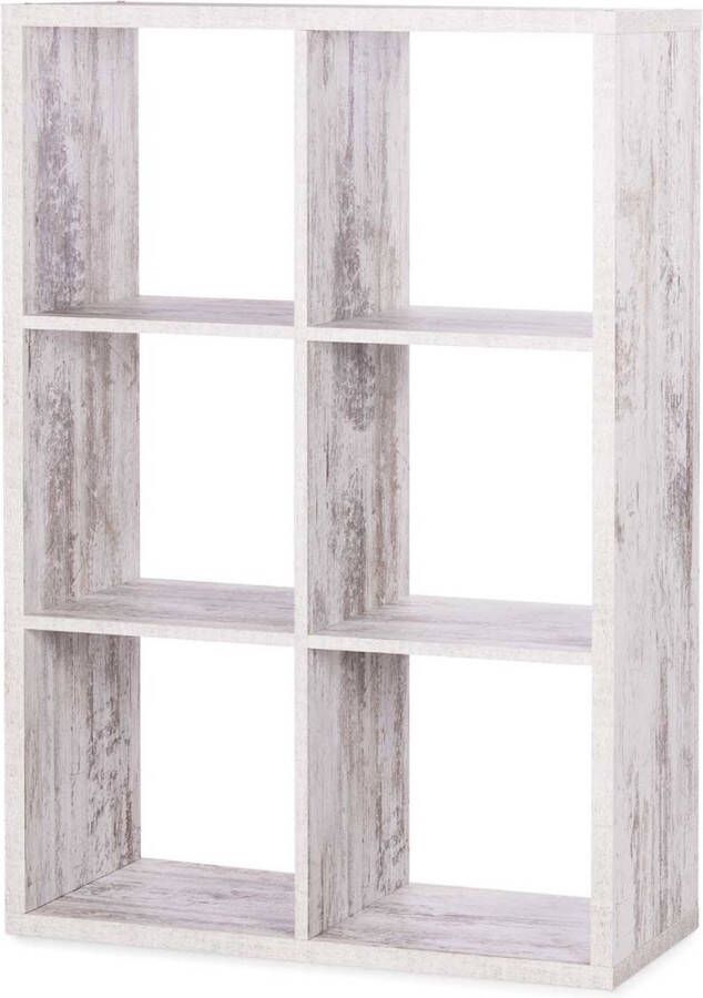 Finori Vakkenkast Roomdivider Grijs 73x33x107 cm