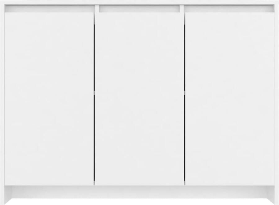 FIONERA Dressoir 102x33x75 cm bewerkt hout wit