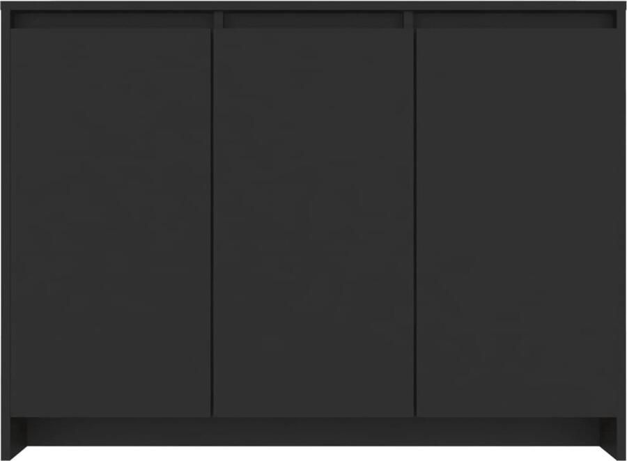 FIONERA Dressoir 102x33x75 cm bewerkt hout zwart